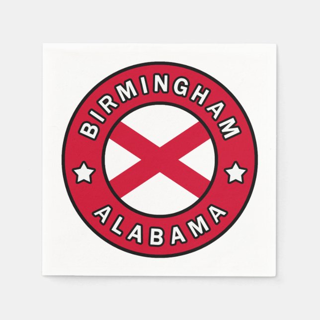 Birmingham Alabama Serviette (Vorderseite)