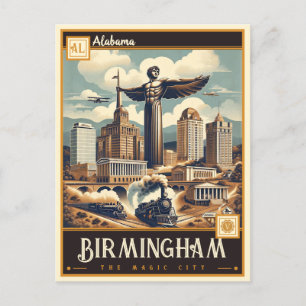 Birmingham, Alabama Vintage Postkarte