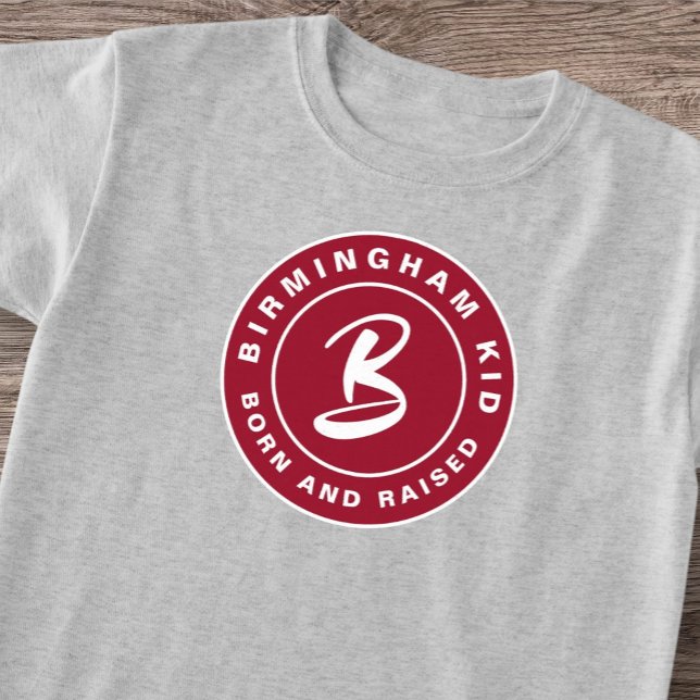 Birmingham Bama Kid Geboren Crimson Fitness Retro T-Shirt (Von Creator hochgeladen)