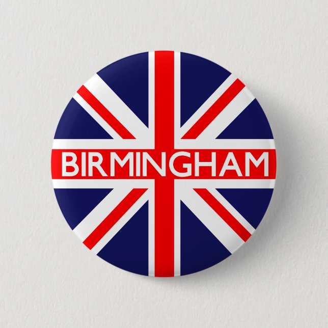 Birmingham: Britische Flagge Button (Vorderseite)