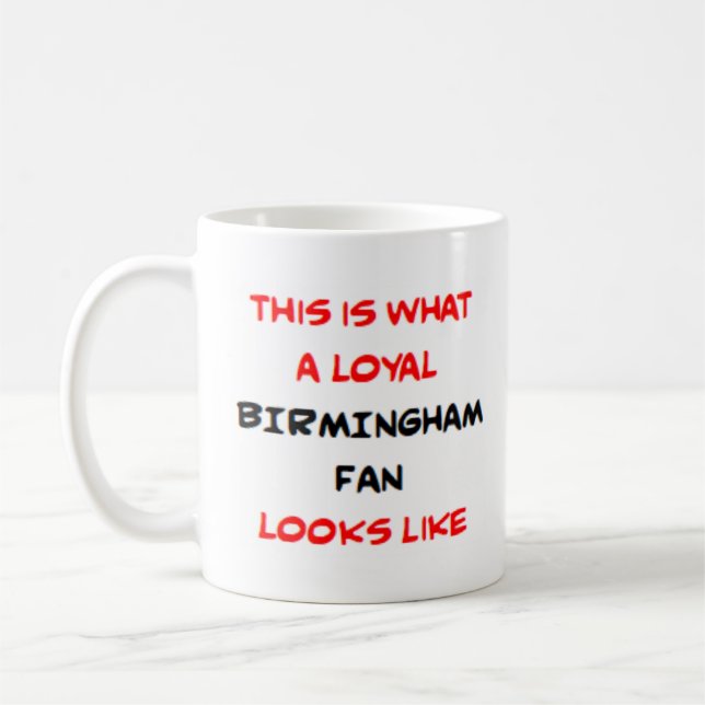 Birmingham-Fan, treu Kaffeetasse (Links)