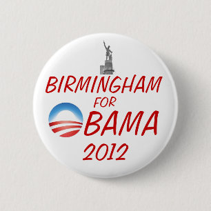 BIRMINGHAM für Obama Button