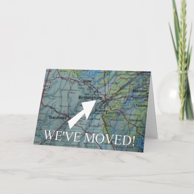 Birmingham Nous avons déplacé le faire-part d'adre (Devant)