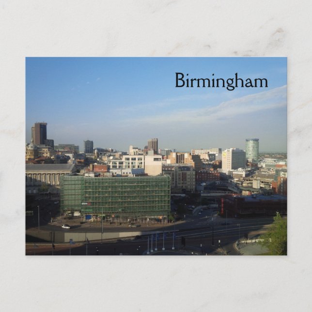Birmingham Postkarte (Vorderseite)
