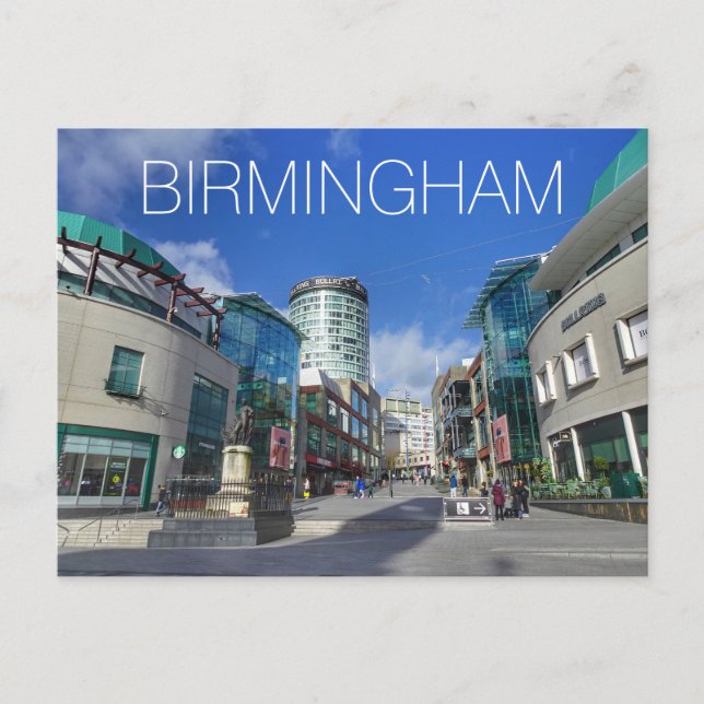 Birmingham Postkarte (Vorderseite)