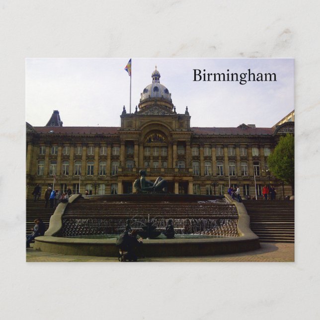 Birmingham Postkarte (Vorderseite)