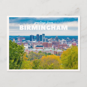 Birmingham Skyline Innenstadt Alabama Gruß Postkarte