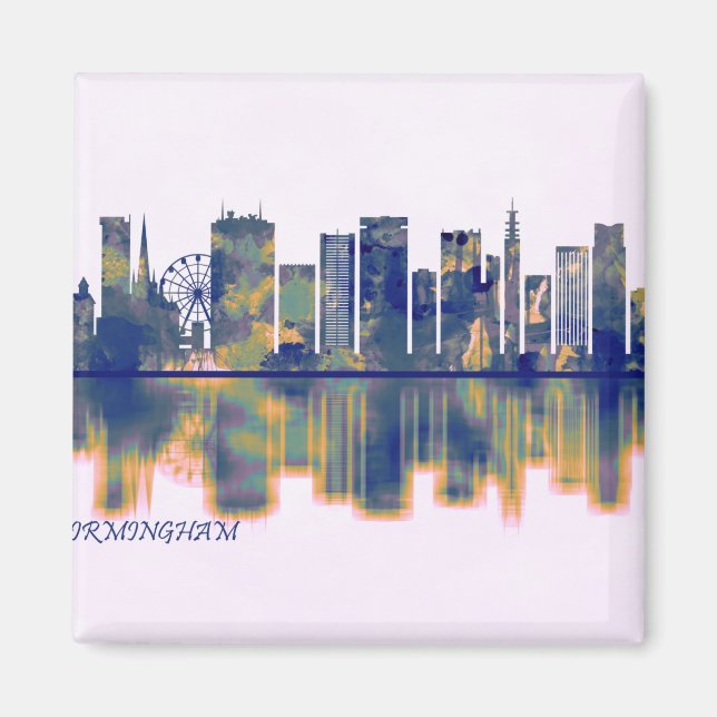 Birmingham Skyline Magnet (Vorne)