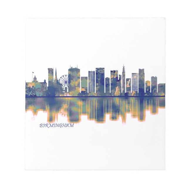 Birmingham Skyline Notizblock (Vorderseite)