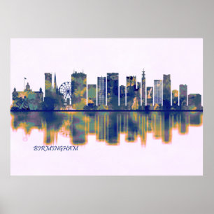 Birmingham Skyline Poster