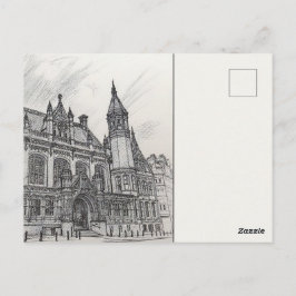 Birmingham Stadtplan Postkarten Kohle Urban Sketch