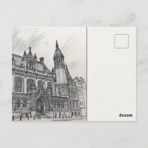 Birmingham Stadtplan Postkarten Kohle Urban Sketch