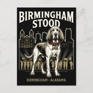 Birmingham Stood Bloodhound Civil Rights Erbe  Postkarte