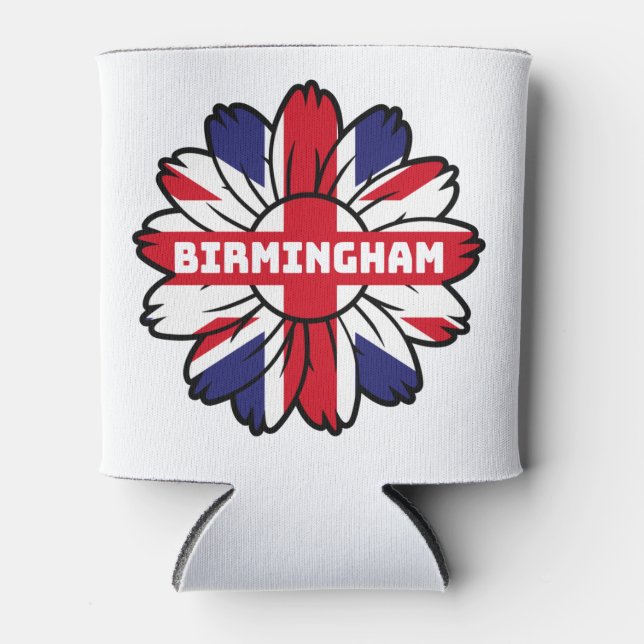 Birmingham Union Jack Sunflower British Pride Dosenkühler (Vorderseite)