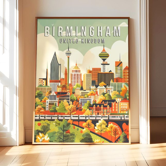 Birmingham United Kingdom Poster Art Print, City  (Von Creator hochgeladen)