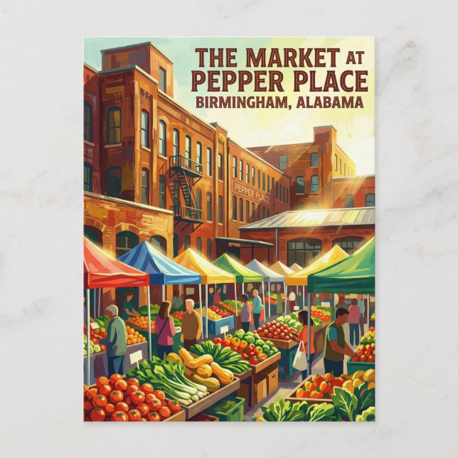 Birmingham USA Postkarte (Vorderseite)