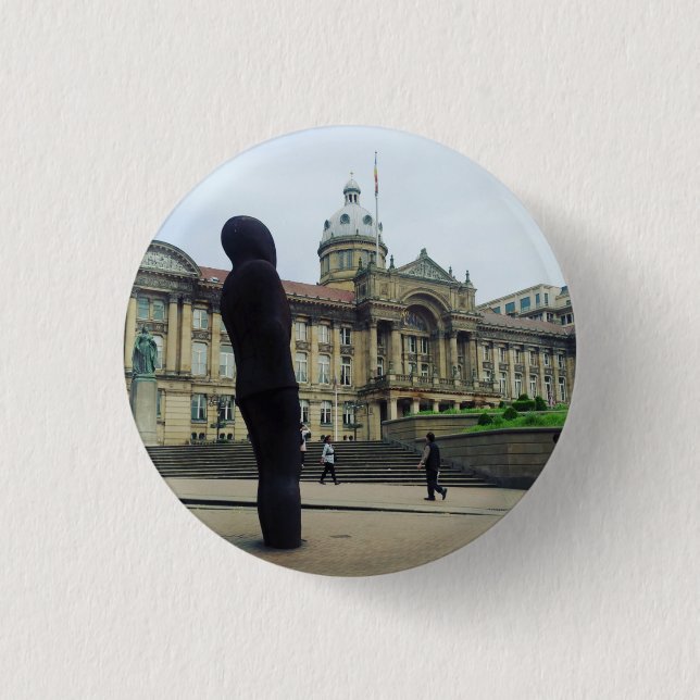 Birmingham Victoria Square 3 Cm Round Abzeichen Button (Vorderseite)
