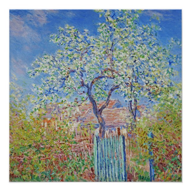 Birnbaum in Blüte - Claude Monet Poster (Vorderseite)