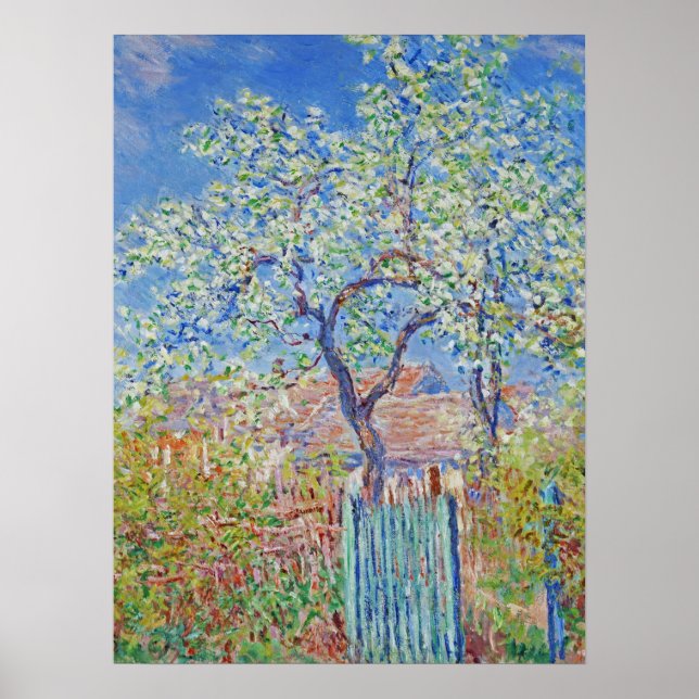Birnbaum in Blüte - Claude Monet Poster (Vorne)