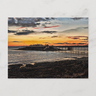 Birnbeck Pier und Insel Weston-super-Mare Postkarte