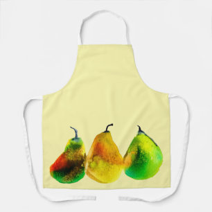 Birne Aquarellfrucht Schürze
