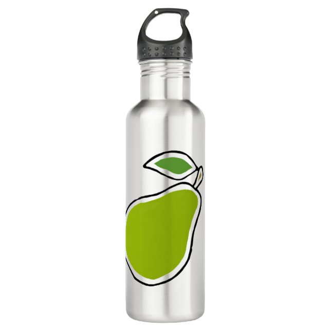 Birne Edelstahlflasche (Vorderseite)