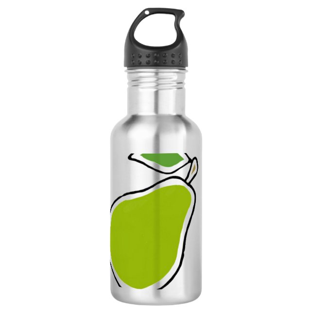 Birne Edelstahlflasche (Vorderseite)