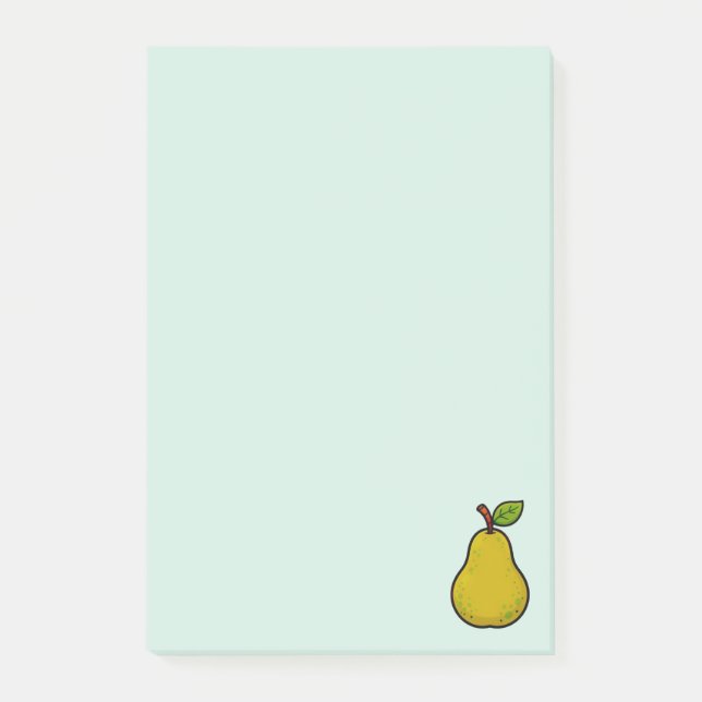 Birne - Fruchtsammlung - Post-it Klebezettel (Vorderseite)