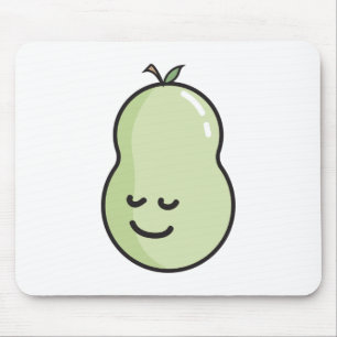 Birne mit einem Lächeln Mousepad