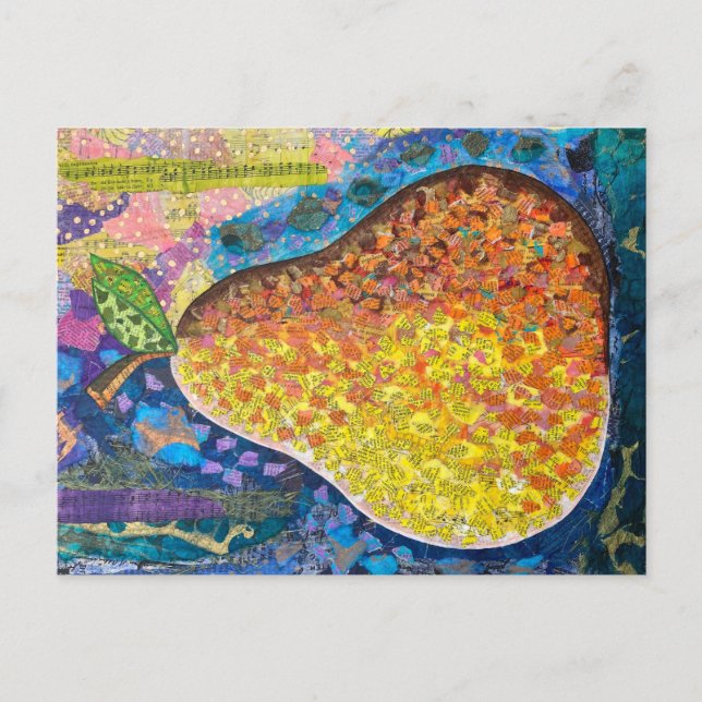 Birne Postkarte (Vorderseite)