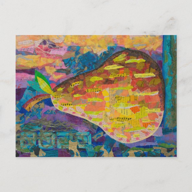 Birne Postkarte (Vorderseite)