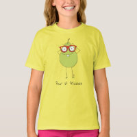 Birne von Brillen Funny und Niedlich Kids Girl's T