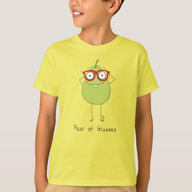 Birne von Glass Funny & Niedlich Kid's Boy's T - S T-Shirt (Vorderseite)