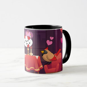 Birnen-Abendessen im nördlichen Kardinal Tasse