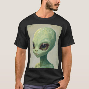 Birnen-Alien – Minimale lustige Fruchtkunst T-Shirt