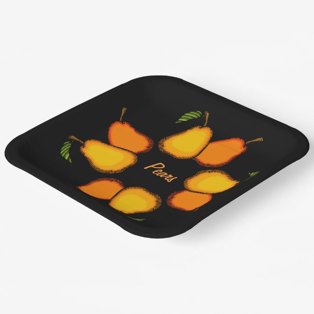 Birnen Frucht kühl n Frucht Pappteller (Gewinkelt)