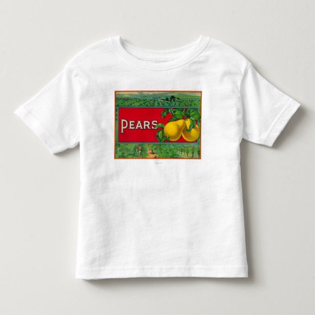 Birnen-Kisten-Aufkleber auf lager Kleinkind T-shirt (Vorderseite)