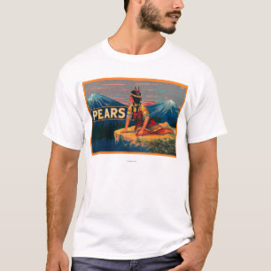 Birnen-Kisten-Aufkleber auf lager T-Shirt