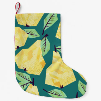 Birnen-Muster: Wasserfarbe Nahtlose Elegance Kleiner Weihnachtsstrumpf