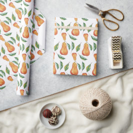 Birnen Muster Wtercolor Art handbemalt Geschenkpapier