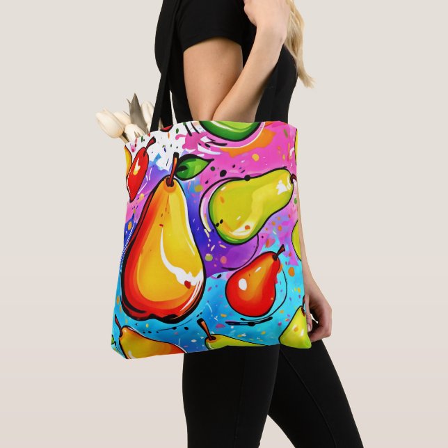 Birnen Pop Art Tasche (Von Nahem)