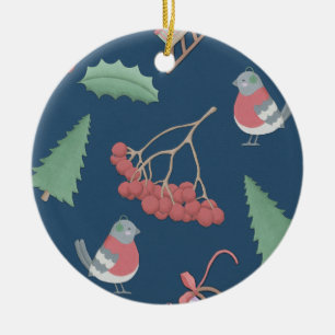 Birnen und Sleds Blue Keramikornament