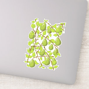 Birnen wachsen aufkleber