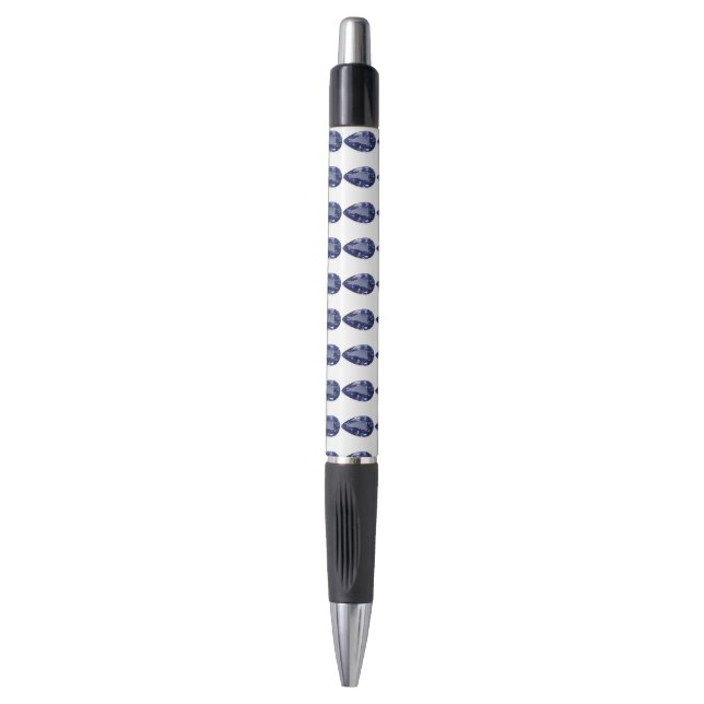 Birnenförmig Sapphire Blue Kugelschreiber (Vorderseite Vertikal)