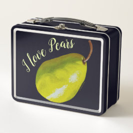 Birnenmetall-Lunch Box Metall Brotdose