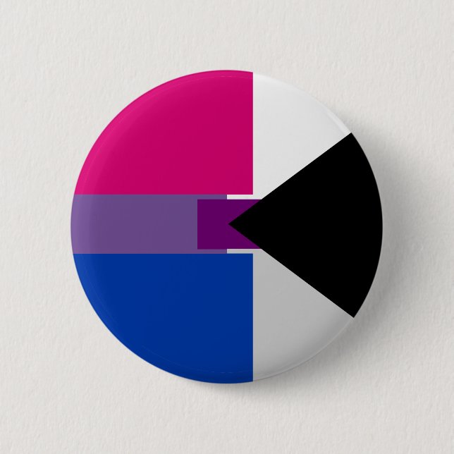 Biromantic Demisexual Button (Vorderseite)