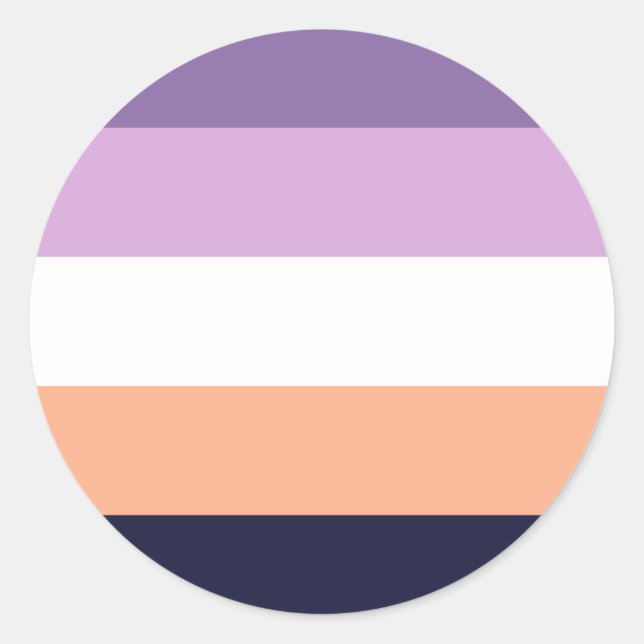 Biromantic Pride Flag Runder Aufkleber (Vorderseite)
