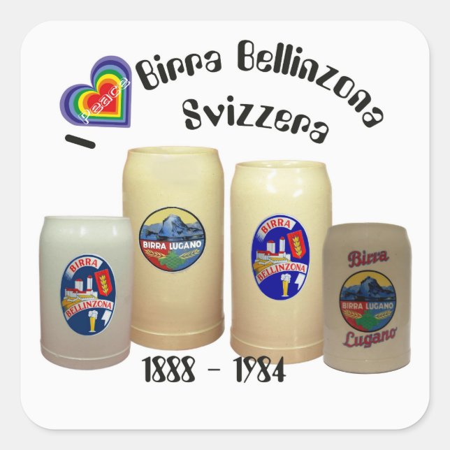 Birra Bellinzona, Bellinzona Aufkleber (Vorderseite)