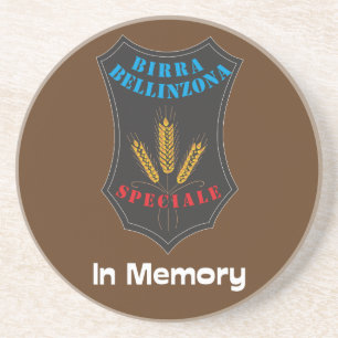 Birra Bellinzona Svizzera Bierbraun Getränkeuntersetzer