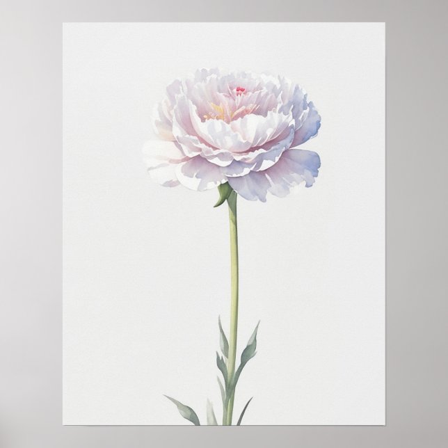 Birth Blume Januar Carnation Poster (Vorne)